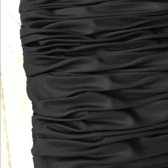 PLEATED STRAPLESS COCKTAIL DRESS - Picture 8 of 13